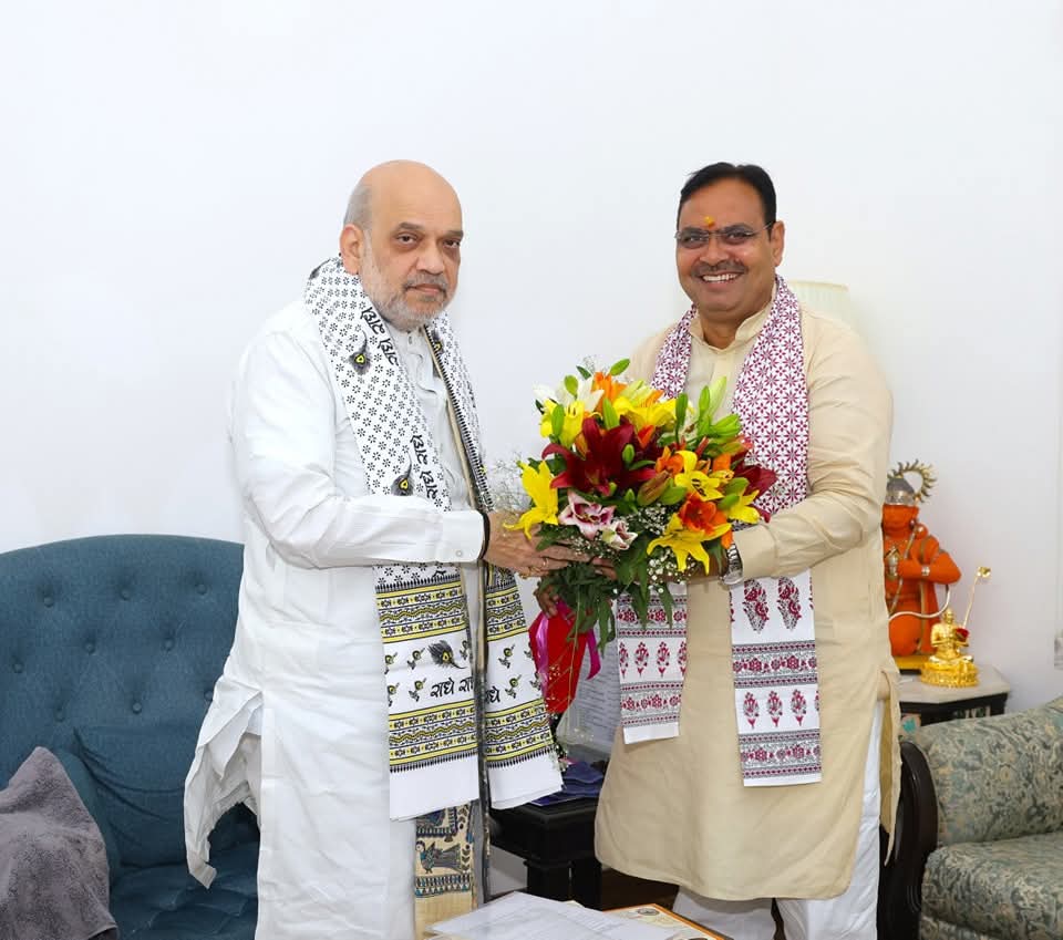 मुख्यमंत्री भजनलाल शर्मा ने गृह मंत्री अमित शाह से की भेंट, Operation Sindoor की सफलता पर दी बधाई।