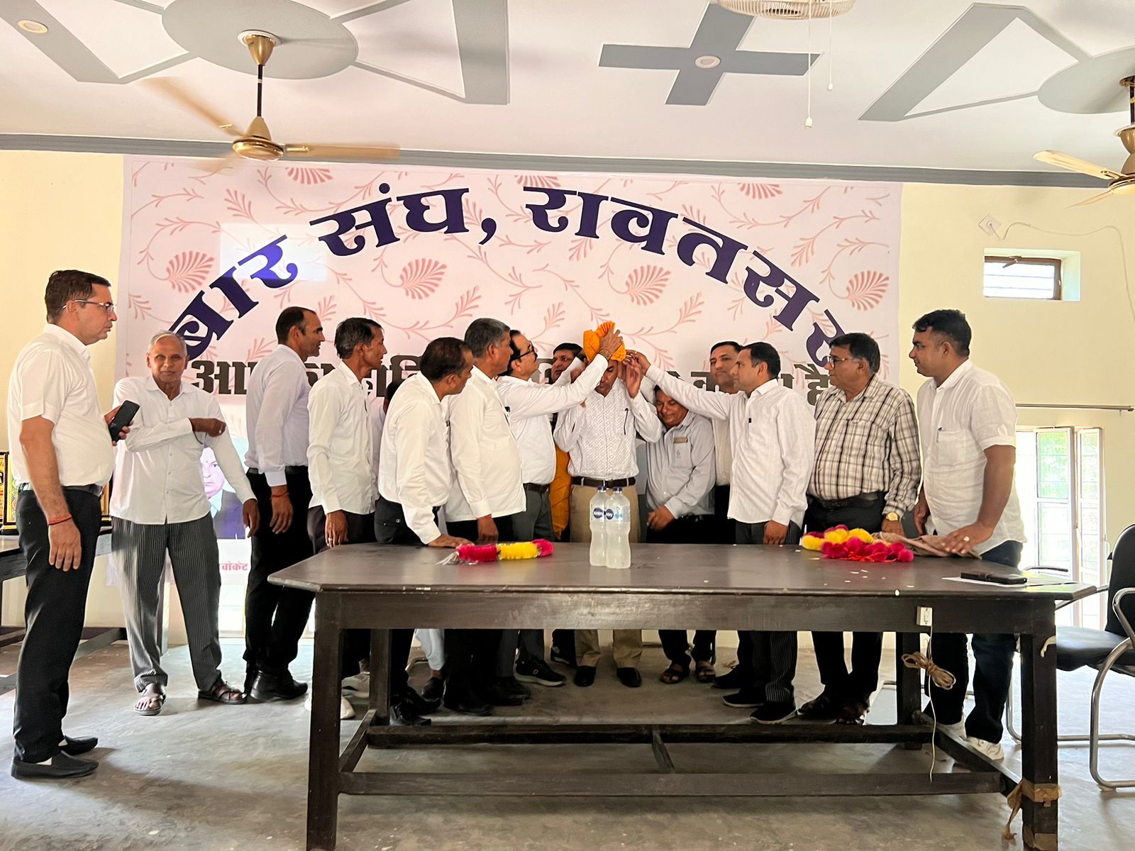 भूमि विकास बैंक के चेयरमैन राजेंद्र सिहाग का रावतसर बार संघ द्वारा हुआ सम्मान समारोह।