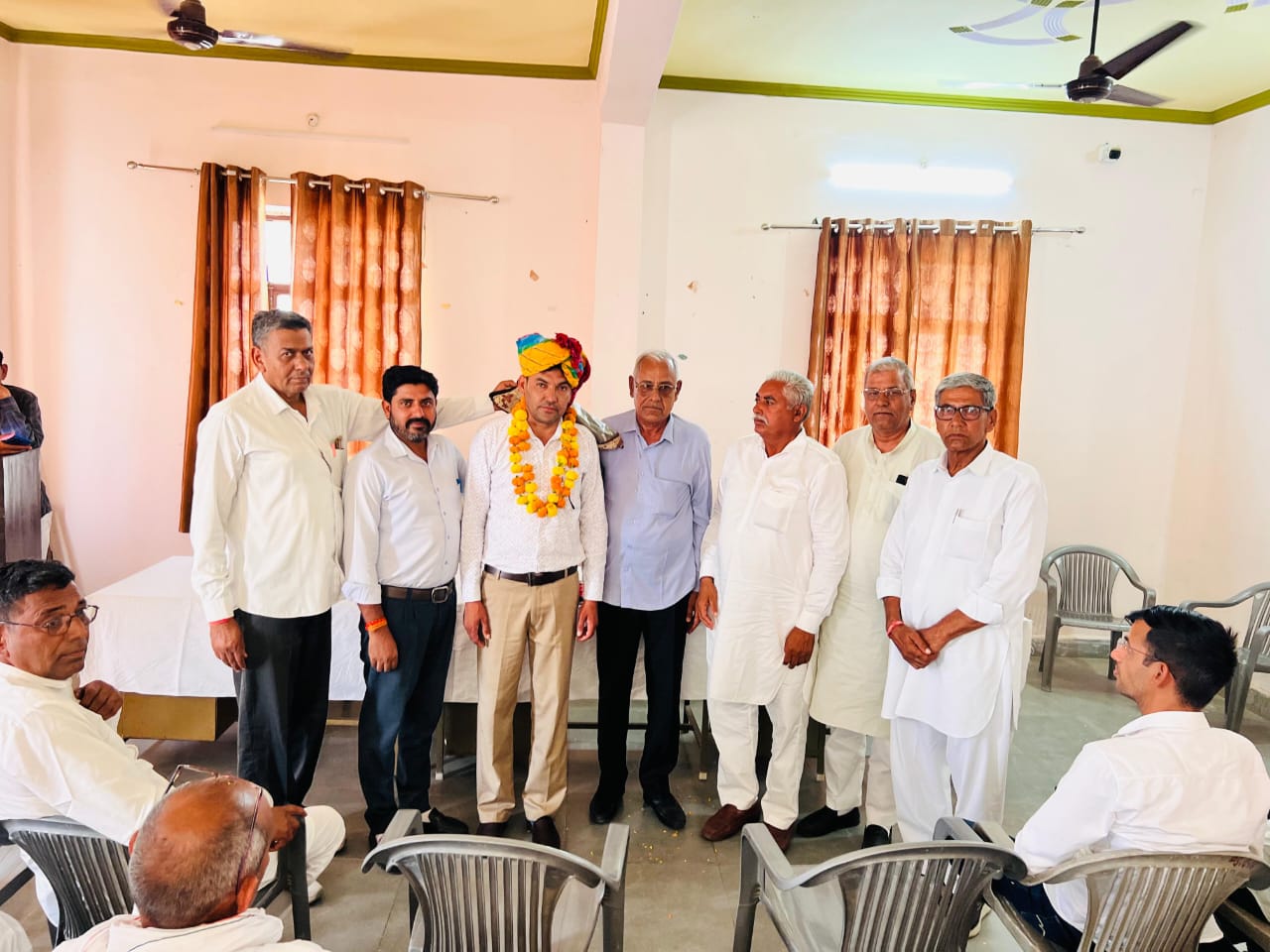भूमि विकास बैंक के नवनिर्वाचित चेयरमैन राजेंद्र सिहाग का रावतसर में भव्य स्वागत समारोह।