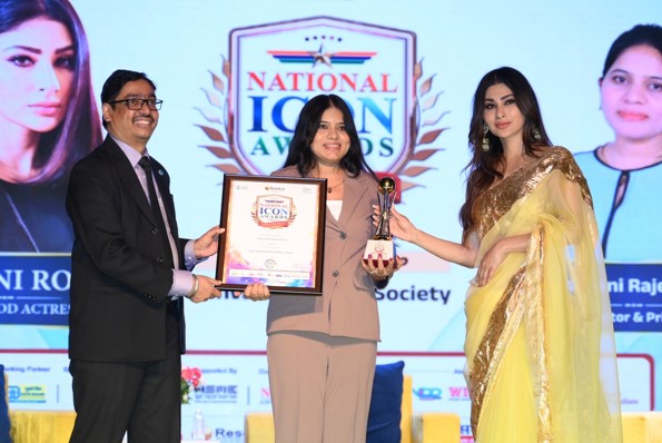 शिक्षा के क्षेत्र में उत्कृष्ट योगदान के लिए अश्विनी राठौड़ को मिला नेशनल आइकॉन अवार्ड 2025.