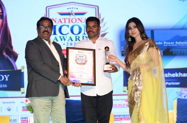 सौर ऊर्जा के क्षेत्र में क्रांति ला रहे के. चंद्रशेखर, Pragathi Power Solutions को मिला National Icon Award 2025.