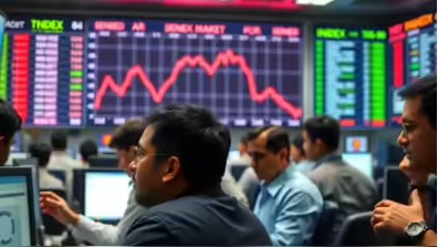 भारतीय शेयर बाजार में गिरावट, लेकिन IT सेक्टर में दिखी तेजी – जानें इसके पीछे की बड़ी वजह।