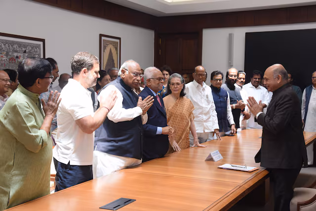 सुदर्शन रेड्डी ने उपराष्ट्रपति पद के लिए दाखिल किया नामांकन, सोनिया गांधी और शरद पवार समेत INDIA ब्लॉक के दिग्गज नेता रहे मौजूद