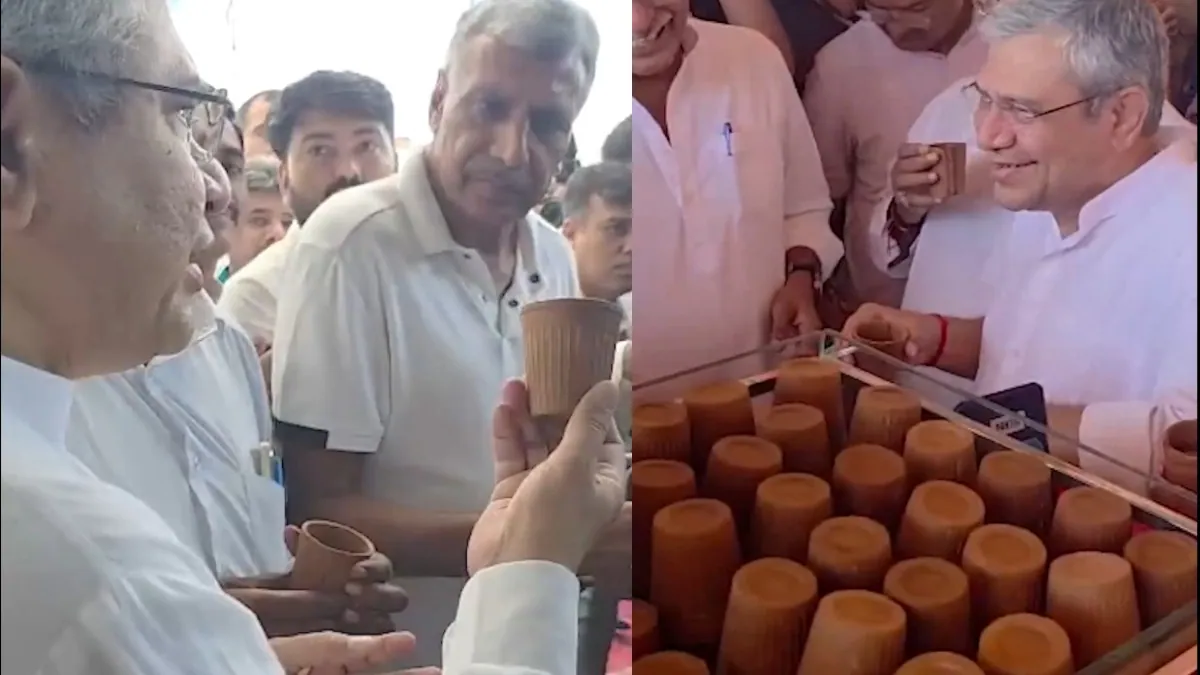 पाली रेलवे स्टेशन से यात्रियों को बड़ी सौगात: अब कुल्हड़ में मिलेगी चाय, रेल मंत्री अश्विनी वैष्णव का ऐलान