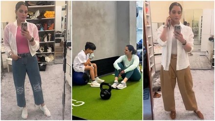 38 की उम्र में सानिया मिर्जा का जलवा, ₹70 हजार की चप्पल और तीन लुक्स में दिखाया स्वैग