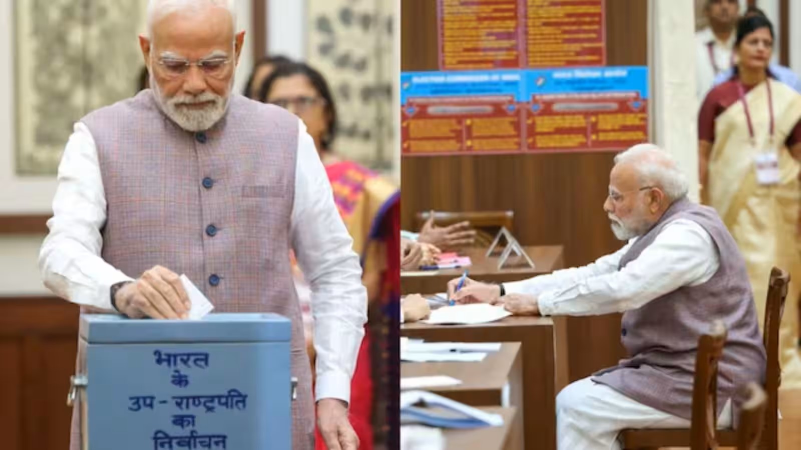 भारत में नए उपराष्ट्रपति के चुनाव में 96% मतदान, विपक्ष के बहिष्कार के बीच नतीजे जल्द