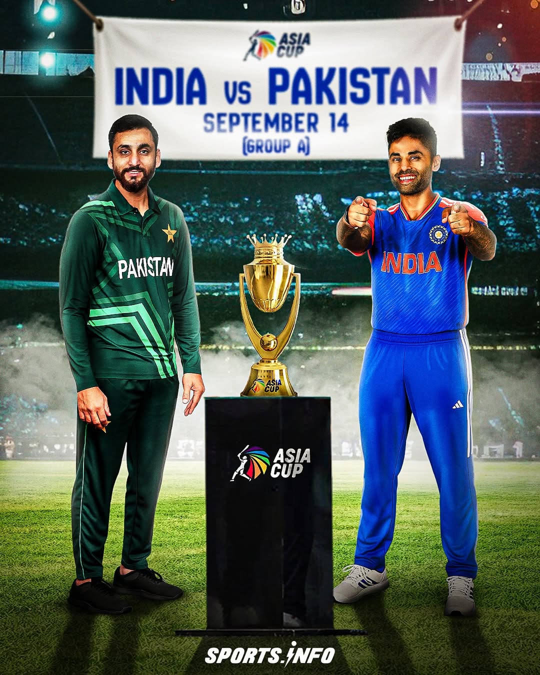 एशिया कप 2025: IND vs PAK – टीम इंडिया और पाकिस्तान के बदलाव और चयनित खिलाड़ी