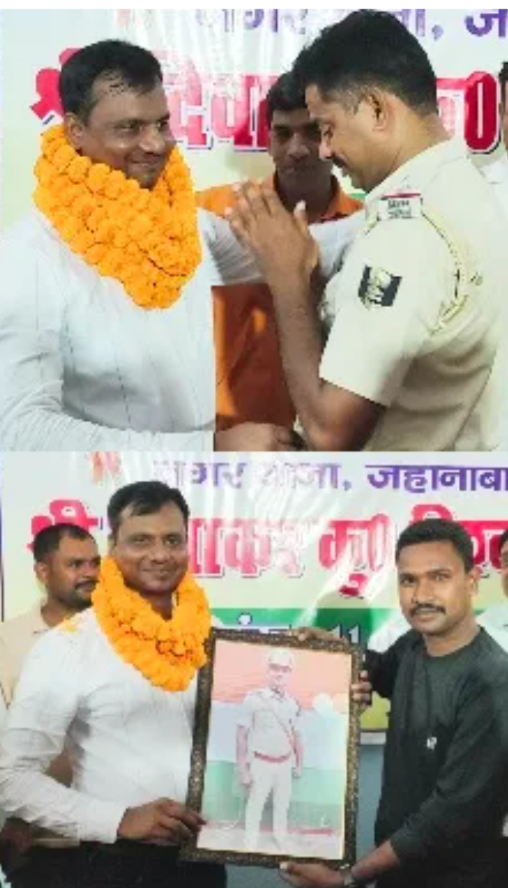 नगर थाने में विदाई समारोह: दिवाकर विश्वकर्मा को अलविदा कहते ही थम नहीं पाए आंसू