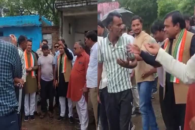 ग्वालियर में किसान से बहस में फसलों का निरीक्षण कर रहे कांग्रेस नेता लाखन सिंह भड़के