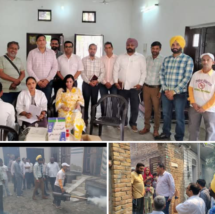 फाजिल्का में डेंगू के खिलाफ स्वास्थ्य विभाग की मुहिम तेज: सिविल सर्जन और टीमें छुट्टी के दिन भी मैदान में सक्रिय