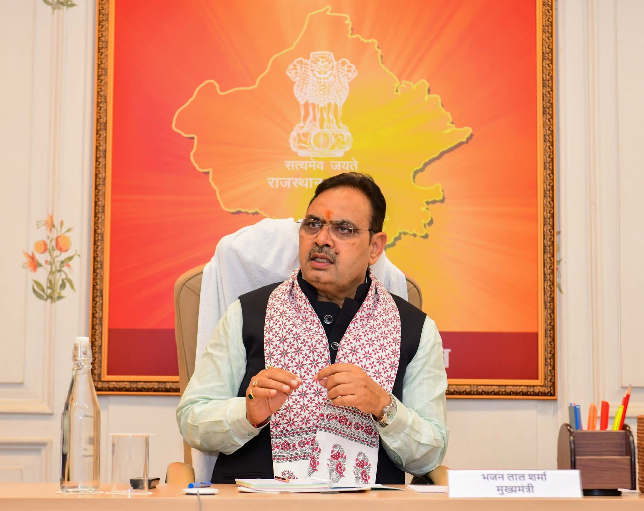 ग्लोबल राजस्थान एग्रीटेक मीट–2026 की तैयारियों को लेकर CM भजनलाल शर्मा की अहम बैठक