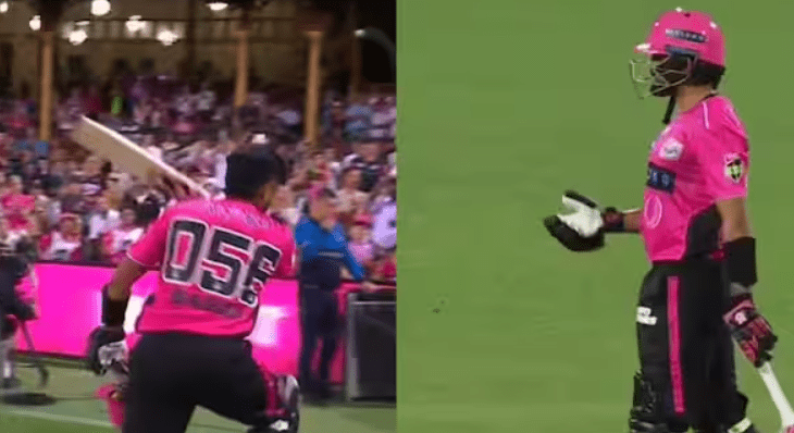 गुस्से में बल्ला तोड़ बैठे बाबर आजम, BBL मैच का वीडियो वायरल