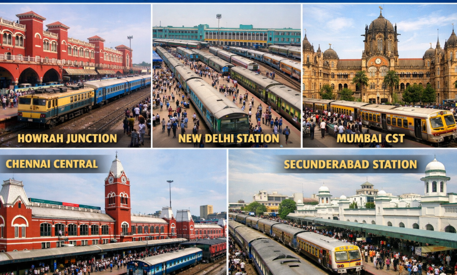 देश के busiest रेलवे स्टेशन: कोलकाता, मुंबई और दिल्ली का डेटा