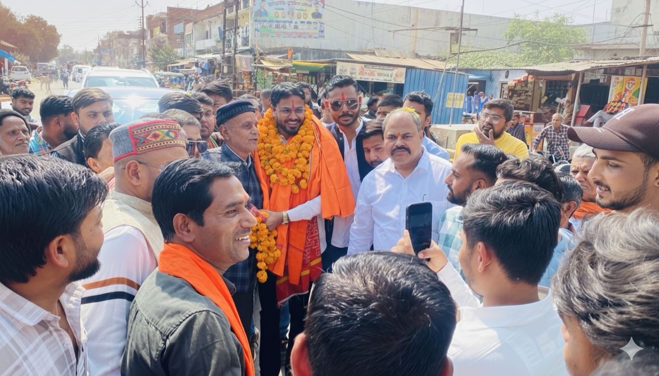 मरवाही में राहुल योगराज टिकरिहा का भव्य स्वागत