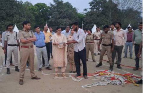 मुख्यमंत्री के दौरे से पहले प्रशासन अलर्ट, कार्यक्रम स्थल का किया संयुक्त निरीक्षण