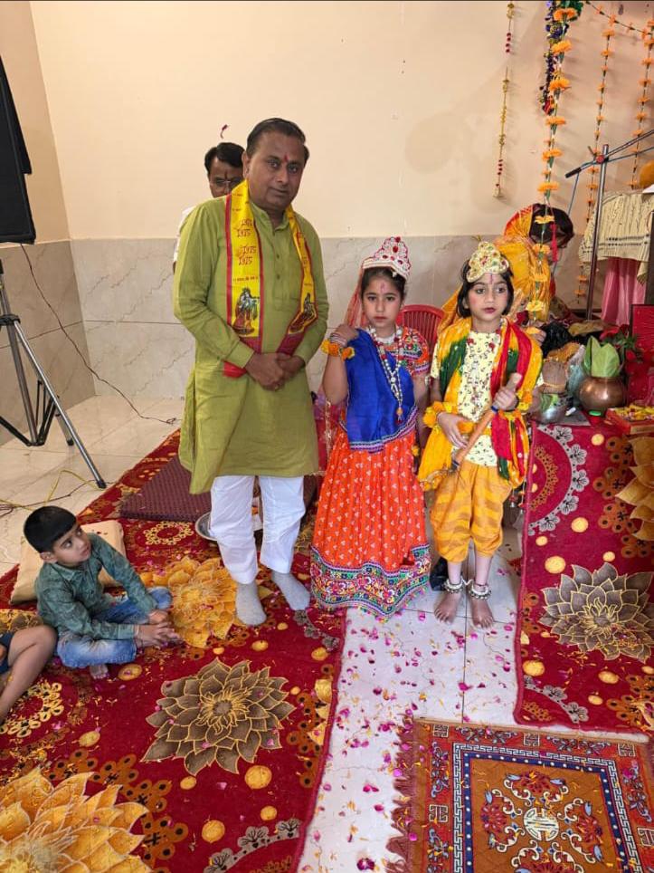 भादरा में श्रीमद् भागवत कथा के दौरान डॉ. बी.एस. वर्मा सम्मानित, बोले– सेवा ही सबसे बड़ा धर्म