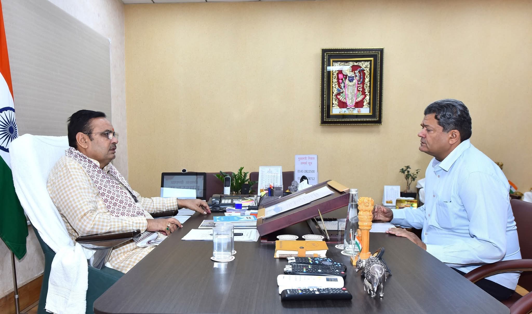 मुख्यमंत्री भजनलाल शर्मा ने गेहूं खरीद और एलपीजी व्यवस्था पर दिए सख्त निर्देश, किसानों व उपभोक्ताओं को राहत पर जोर