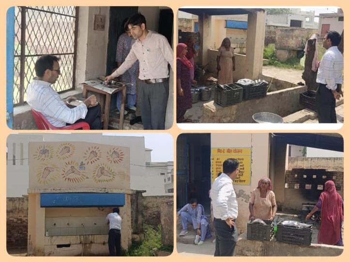 हनुमानगढ़: कलेक्टर डॉ. खुशाल यादव ने मिड-डे मील की जांच की, मक्कासर स्कूल में खुद चखा भोजन