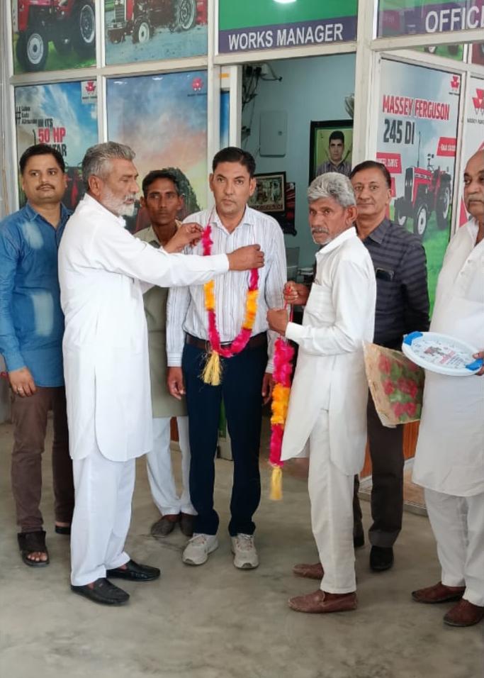 भूमि विकास बैंक चेयरमैन राजेंद्र सिहाग का नोहर में भव्य स्वागत, बोले- किसान हित सर्वोपरि