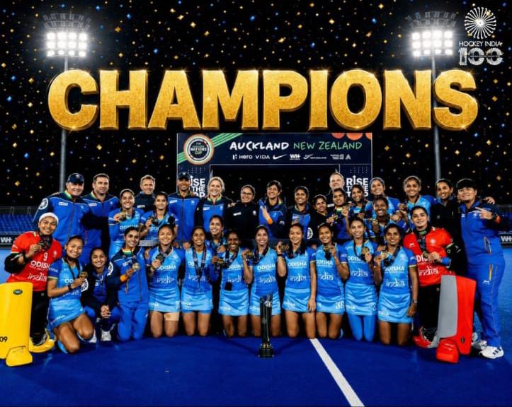 FIH महिला हॉकी नेशन्स कप में भारत की ऐतिहासिक जीत: मुख्यमंत्री भजनलाल शर्मा ने भारतीय महिला टीम को दी बधाई, कहा- यह सफलता लाखों युवाओं को करेगी प्रेरित
