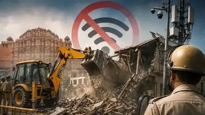 जयपुर में 24 घंटे इंटरनेट बंद: JDA के अतिक्रमण हटाओ अभियान से पहले प्रशासन अलर्ट, 22 जून तक धारा 163 लागू