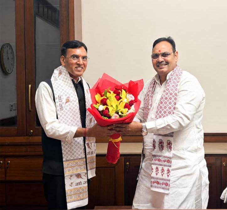 केंद्रीय मंत्री मनसुख मंडाविया से मिले मुख्यमंत्री भजन लाल शर्मा, राजस्थान के युवाओं के लिए कौशल, रोजगार और खेल के नए अवसरों पर हुई चर्चा