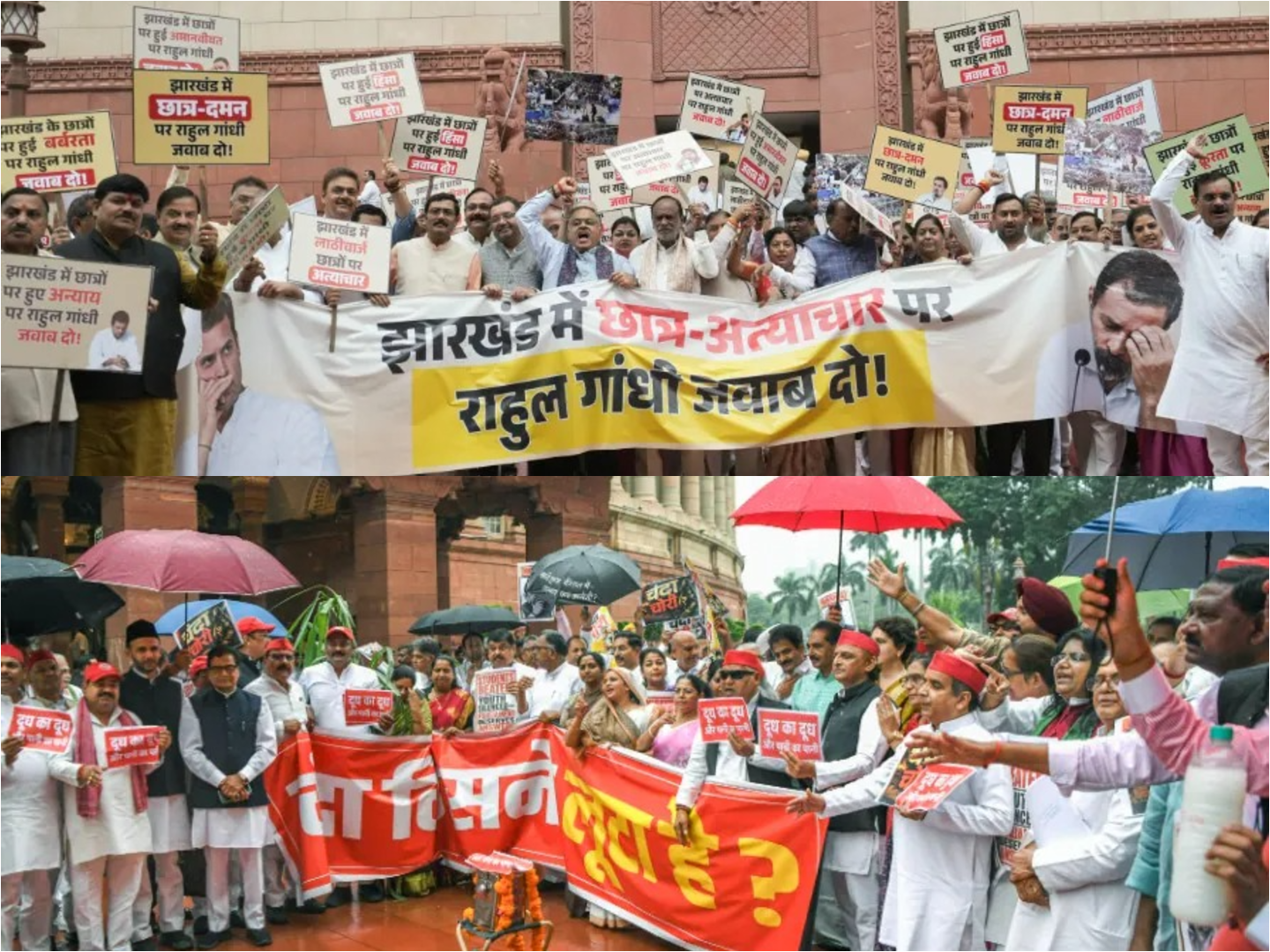 “संसद के बाहर आमने-सामने सरकार और विपक्ष, अमित शाह-राहुल गांधी से लेकर राम मंदिर मुद्दे तक गरमाया सियासी माहौल”